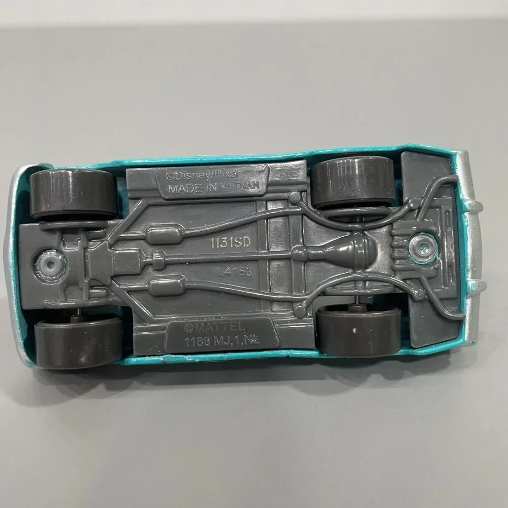 Disney Cars Mario Andretti #11 Blue Ford Fairlane Mattel Diecast Loose 1:55 - Picture 6 of 7